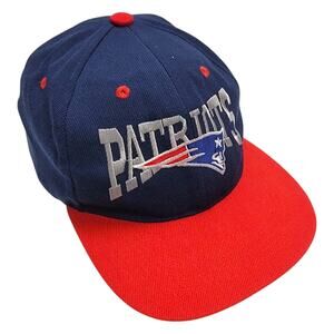 Vintage New England Patriots Snapback Hat Georgetown Collection 90s NFL Cap